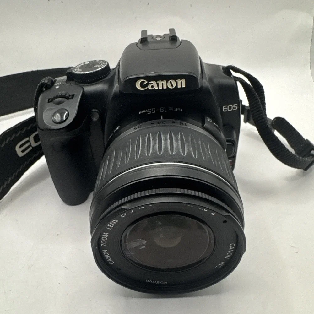 Canon EOS Rebel XTi DS126151‎ Digital Camera w/ Canon 28-80mm Lens Black Tested